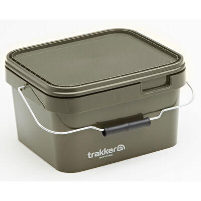Seau Trakker Olive Square Container 5l - Seaux | Pacific P&ecirc;che