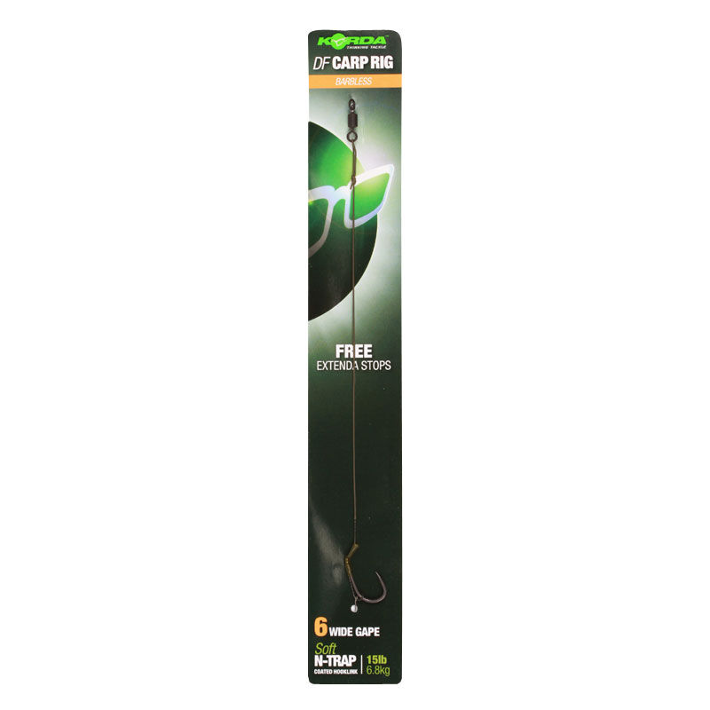 Bas de ligne carpe korda n trap df rig wide gape (x1) - Bas de Ligne Mont&eacute;s | Pacific P&ecirc;che