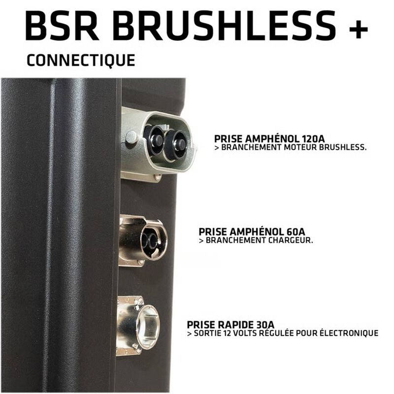 Valise BSR Brushless+ LifePO4 Gen3 36V/200Ah + chargeur &eacute;tanche 25A - Batteries | Pacific P&ecirc;che