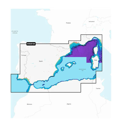 Carte marine Garmin Espagne,Cote Mediterraneenne - Acc. Electonique | Pacific P&ecirc;che