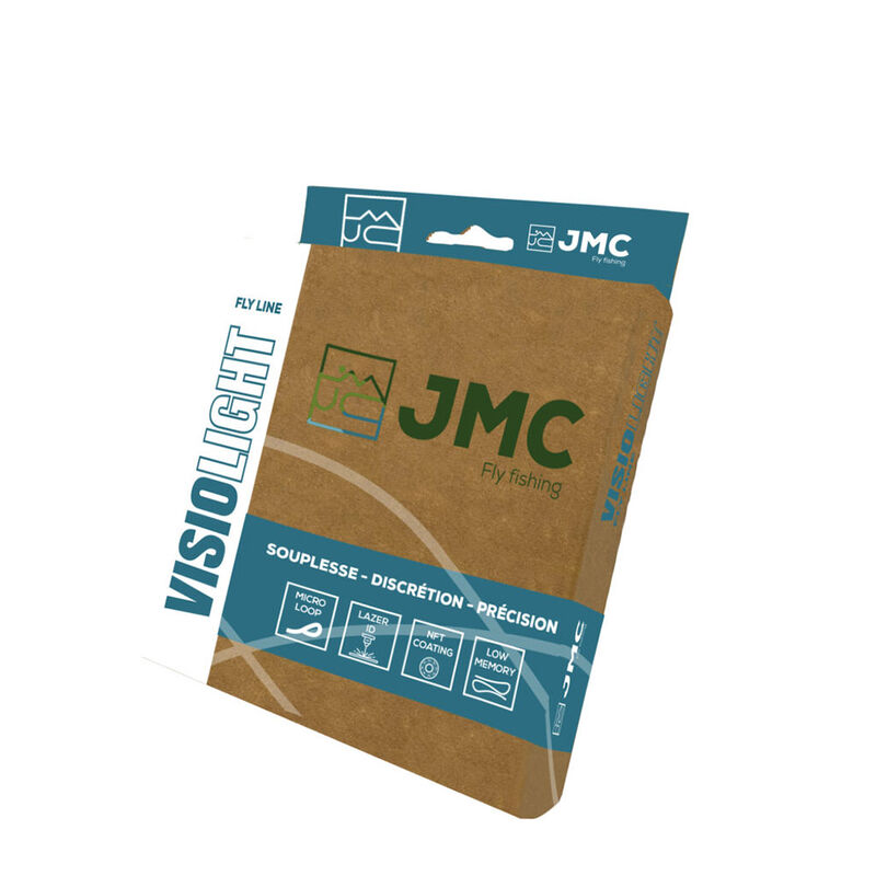 Soie Flottante JMC VisioLight Nymph WF Olive/Orange 25m - Flottantes | Pacific P&ecirc;che