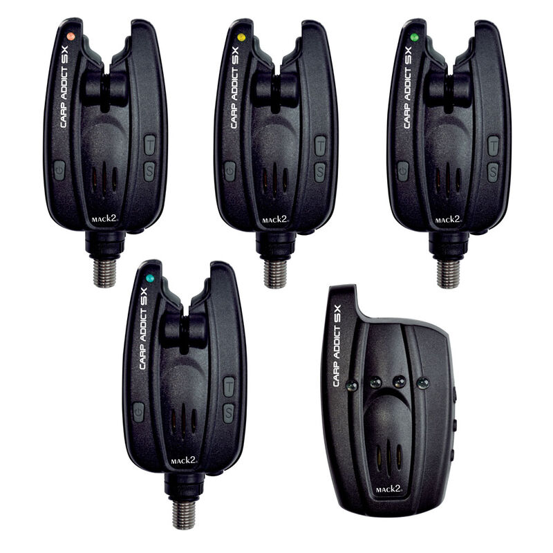 Coffret 4 d&eacute;tecteurs carpe mack2 carp addict sx alarm set + centrale - Coffrets d&eacute;tecteurs | Pacific P&ecirc;che