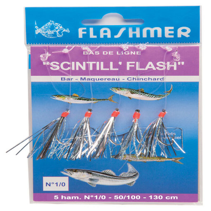 Leurre train de plumes mer flashmer scintil flash - Bas de Lignes / Lignes Mont&eacute;es | Pacific P&ecirc;che