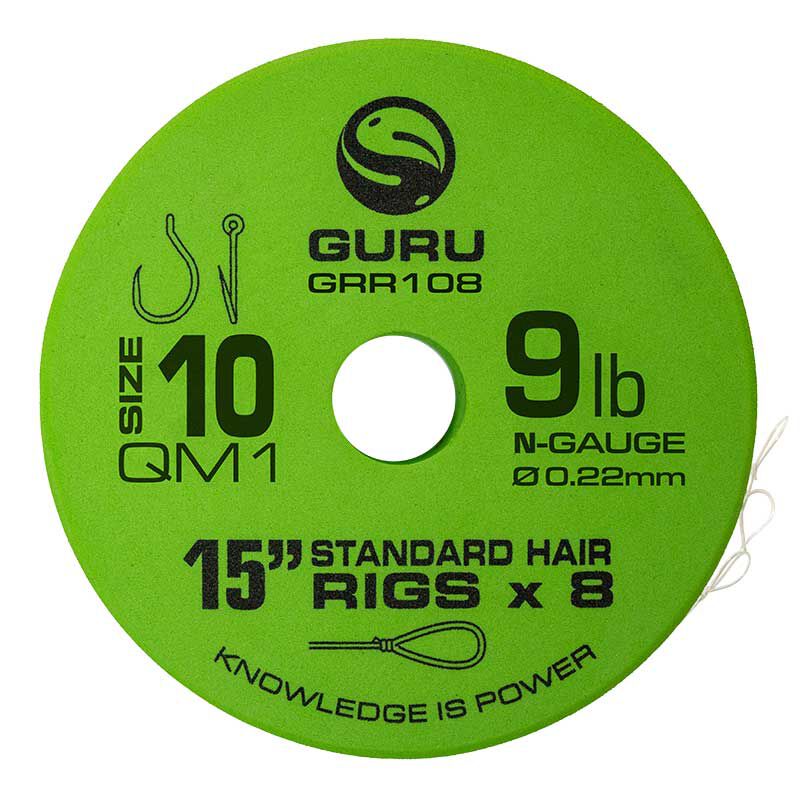 Bas de ligne guru qm1 standard hair 15" (38cm) - Acc. de montage feeder | Pacific P&ecirc;che