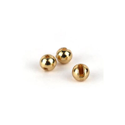 Billes Fendues Textreme Tungsten Slotted Beads Gold (x20) - Billes | Pacific P&ecirc;che