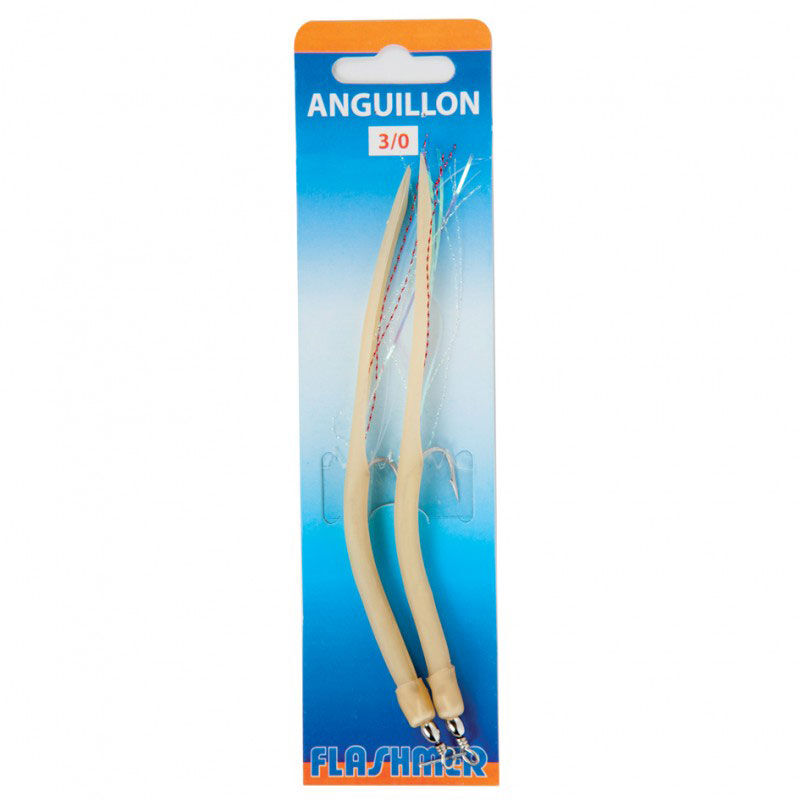 Leurre souple anguillon flashmer 3/0 (x2) - Leurres souples | Pacific P&ecirc;che