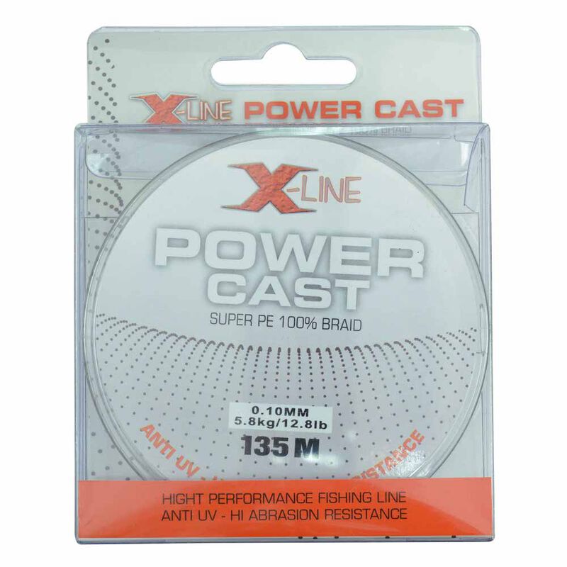 Tresse X-Line Power Cast Verte 4 Brins 135m - Tresses | Pacific P&ecirc;che
