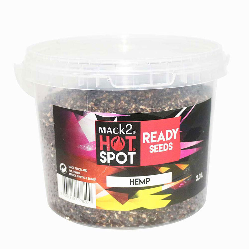 Graine cuite carpe mack2 ready made hemp 2.3l - Pr&ecirc;tes &agrave; l'emploi | Pacific P&ecirc;che