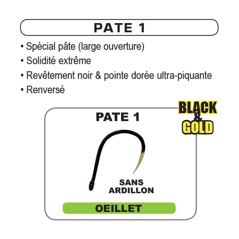 Hame&ccedil;on sp&eacute;cial p&acirc;te Funfishing &agrave; oelliet sans ardillon pochette de 10 - Hame&ccedil;ons non Mont&eacute;s &agrave; Oeillets | Pacific P&ecirc;che
