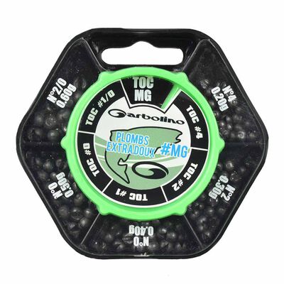 Boite distributrice plombs Extra Doux Truite Garbolino - Plombs Fendus | Pacific P&ecirc;che