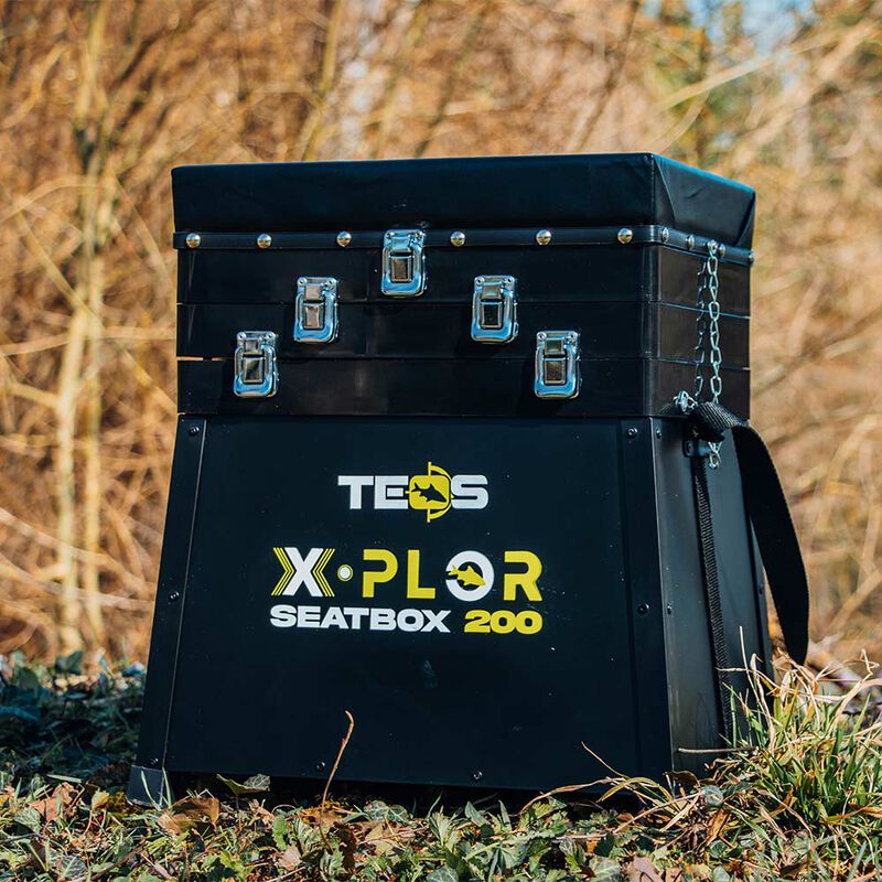 Panier de p&ecirc;che Teos Xplor Seatbox 200 alu 2 casiers - Paniers | Pacific P&ecirc;che