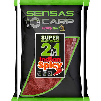 Pate d'Eschage Sensas Super Groundpaste 2en1 Indian Spicy 1kg - P&acirc;tes D'eschage | Pacific P&ecirc;che