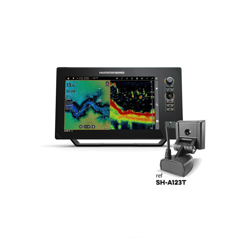 Sondeur Humminbird Combin&eacute; Tactile APEX 13 - Version DS - Sonde Tableau Arri&egrave;re + T&deg; - Sondeurs | Pacific P&ecirc;che