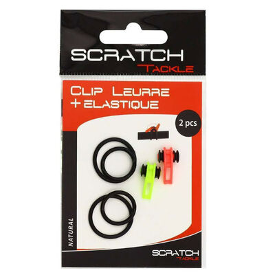 Clip Attache Leurre Elastique Silicone Scratch Tackle (x2) - Accessoires | Pacific P&ecirc;che