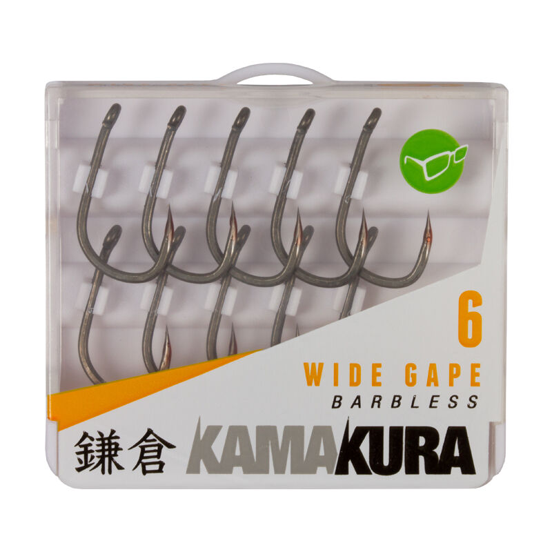 Hame&ccedil;on carpe korda kamakura wide gape barbless (x10) - Hame&ccedil;ons | Pacific P&ecirc;che
