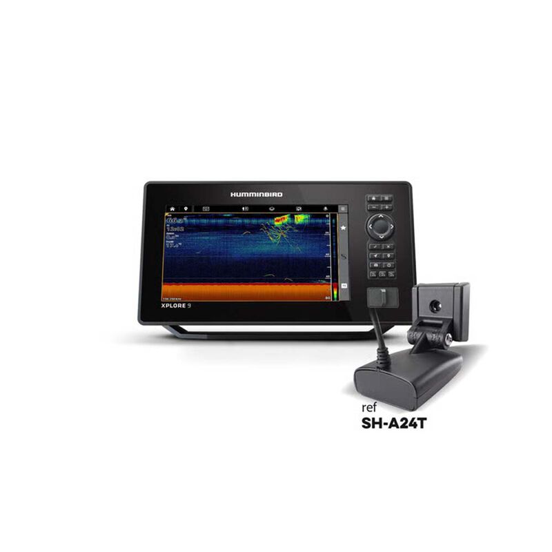 Sondeur Humminbird Combin&eacute; Tactile XPLORE 9-Version XD-Sonde Tableau Arri&egrave;re + T&deg; - Sondeurs | Pacific P&ecirc;che