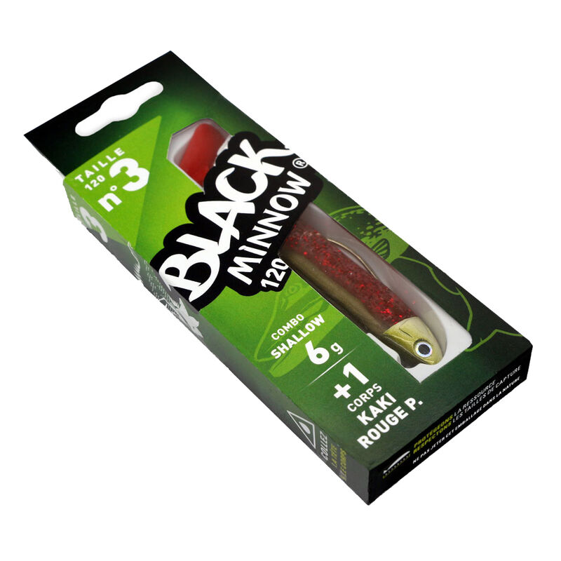 Leurre Souple Shad Fiiish Combo Black Minnow 120 Shallow 12cm, 6g - Shads | Pacific P&ecirc;che