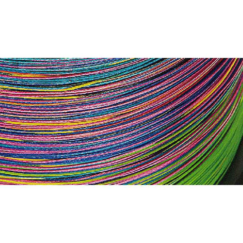Tresse daiwa jbraid 8 brins multi-color 500m - Tresses | Pacific P&ecirc;che