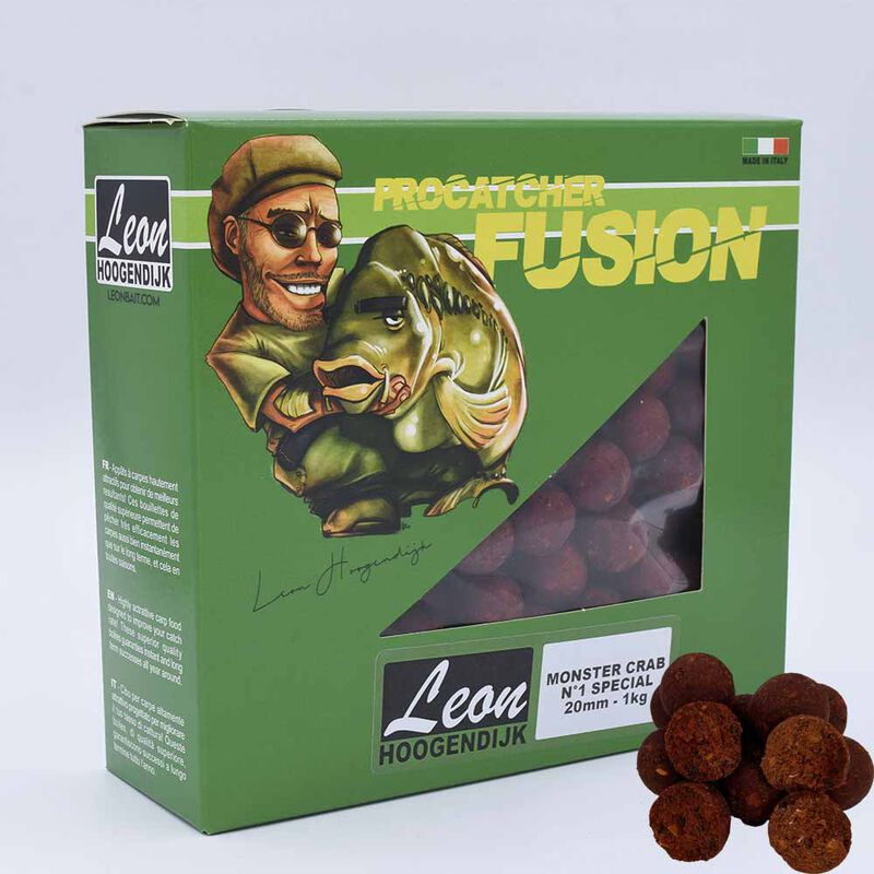 Bouillettes Hoogendijk Crab N&deg;1 Special 1kg Procatcher Fusion Boilies - Denses | Pacific P&ecirc;che