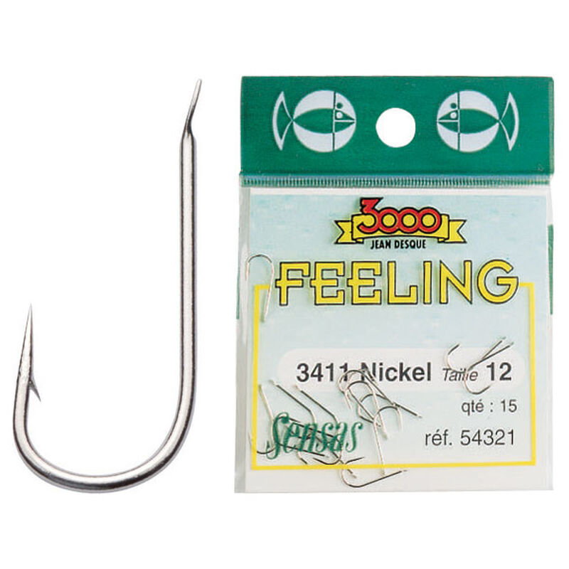 Hame&ccedil;ons coup sensas feeling 3411 nickel (x15) - Hame&ccedil;ons non Mont&eacute;s &agrave; Palettes | Pacific P&ecirc;che
