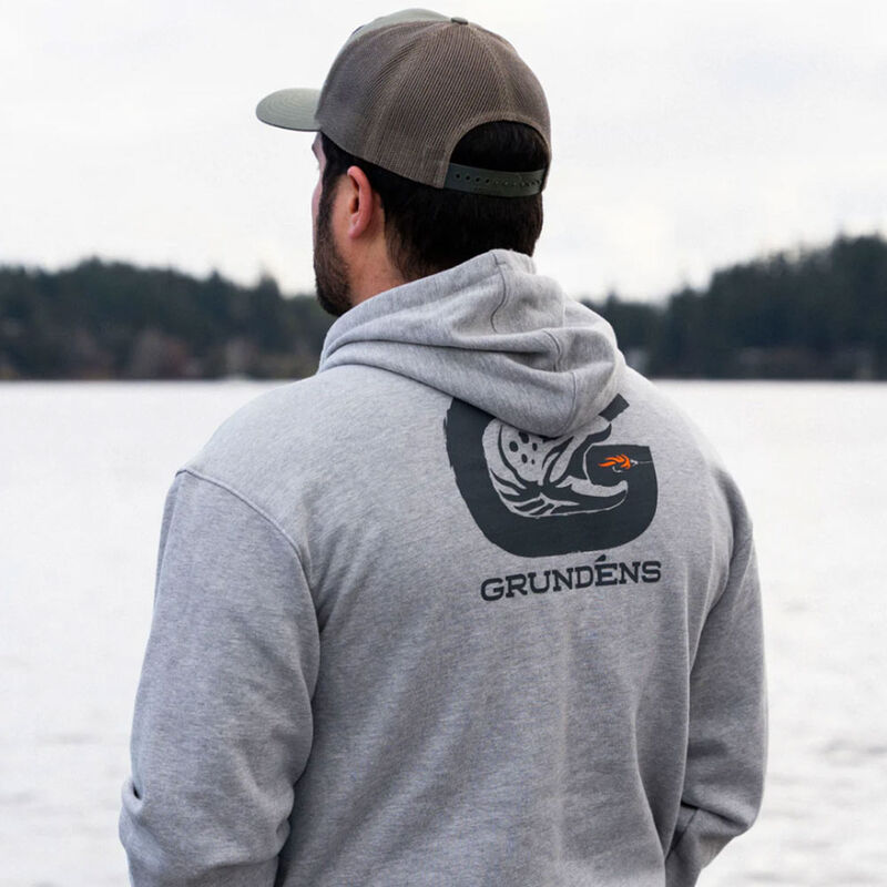 Sweatshirt Grundens G Trout Hoodie Ahtletic Heather - Sweatshirts | Pacific P&ecirc;che