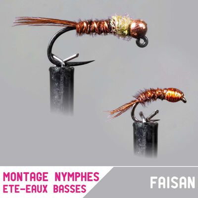 Nymphes Garbolino X2 - &eacute;t&eacute; / eaux basses / faisan - Nymphes | Pacific P&ecirc;che