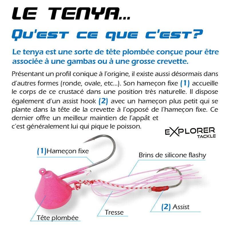T&ecirc;te plomb&eacute;e explorer tackle magic tenya deep coque - T&ecirc;tes Plomb&eacute;es | Pacific P&ecirc;che