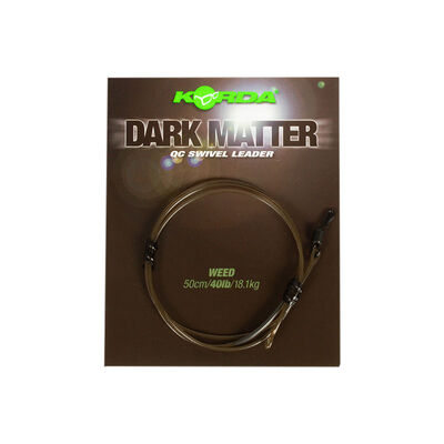 Leader korda dark matter 50cm qc swivel - Leaders | Pacific P&ecirc;che