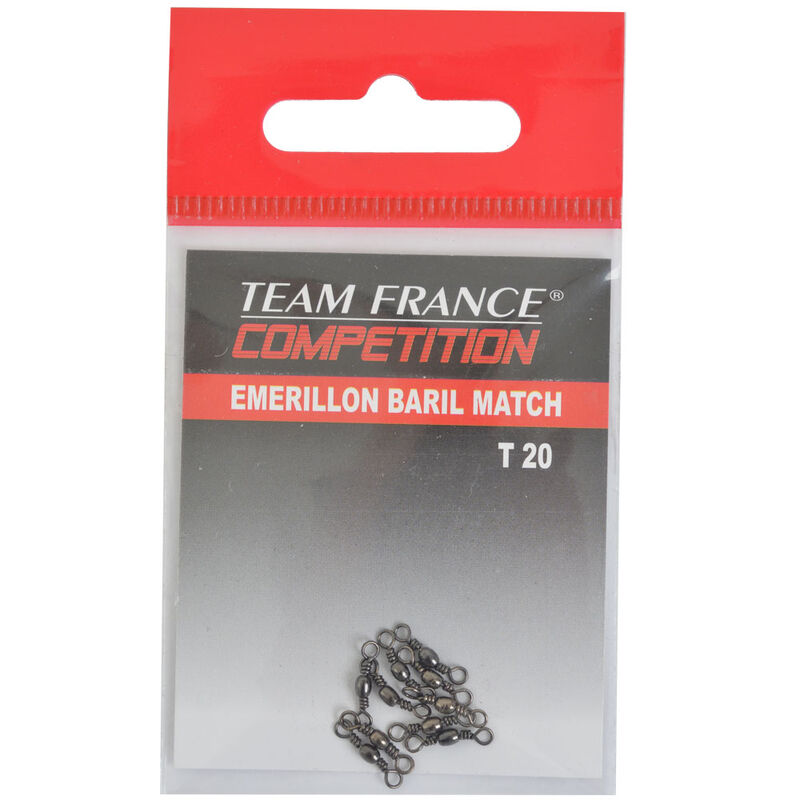Emerillon baril coup team france match t20 (x10) - Acc. de montage feeder | Pacific P&ecirc;che
