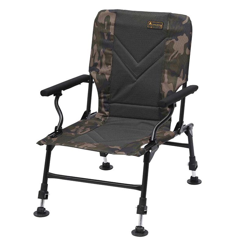 Levelchair prologic avenger relax camo chair w/armrest + covers - Levels Chair | Pacific P&ecirc;che
