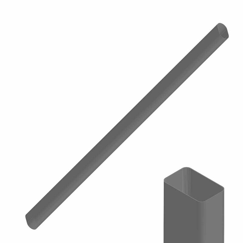 Tube Rive Ovale 50x80mm l 182cm Fume - Tubes de Protections | Pacific P&ecirc;che