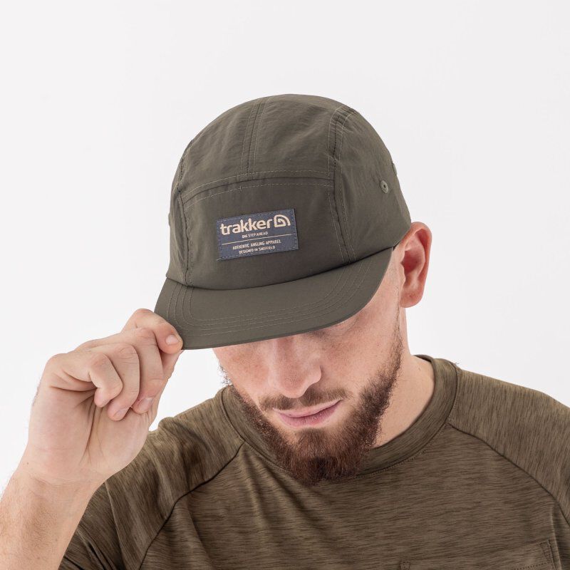 Casquette Trakker CR 5 Panel Green Cap - Casquettes | Pacific P&ecirc;che