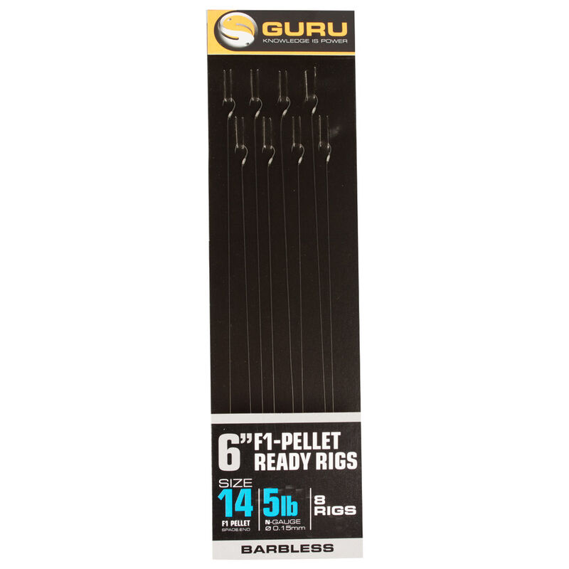 Hame&ccedil;ons mont&eacute;s coup guru f1 pellet pole rigs 15cm (x8) - Hame&ccedil;ons &agrave; Oeillets | Pacific P&ecirc;che
