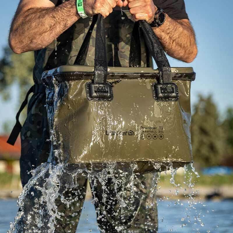 Sac De Rangement Trakker Downpour T1 Carryall L Green 40 L - Sacs/Trousses Acc. | Pacific P&ecirc;che