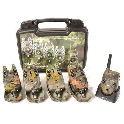 Coffret 4 D&eacute;tecteurs Mack2 Falcon XPr Alarm Set 4+1 Camo - Coffrets d&eacute;tecteurs | Pacific P&ecirc;che