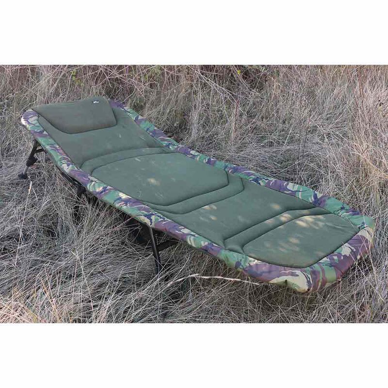Bedchair Mack2 Carp Addict Camo - Bedchairs | Pacific P&ecirc;che