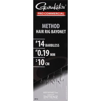 Bas de Ligne Gamakatsu XS Method Hair Rig Bayonnet 10 cm x8 - Hame&ccedil;ons feeder | Pacific P&ecirc;che