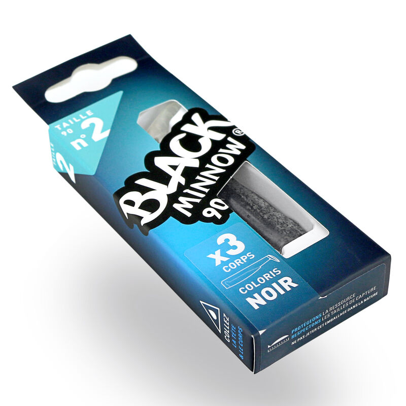 Leurre souple fiiish corps black minnow 90 9cm (x3) - Leurres souples | Pacific P&ecirc;che