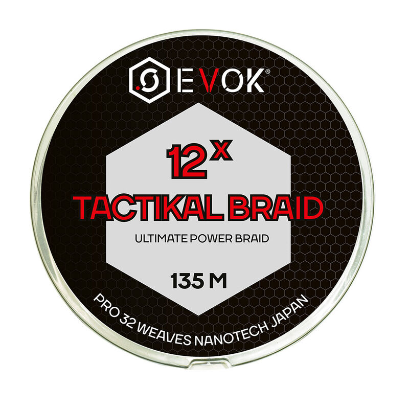 Tresse Evok Tactikal Braid 12 Brins Jaune 135m - Tresses | Pacific P&ecirc;che