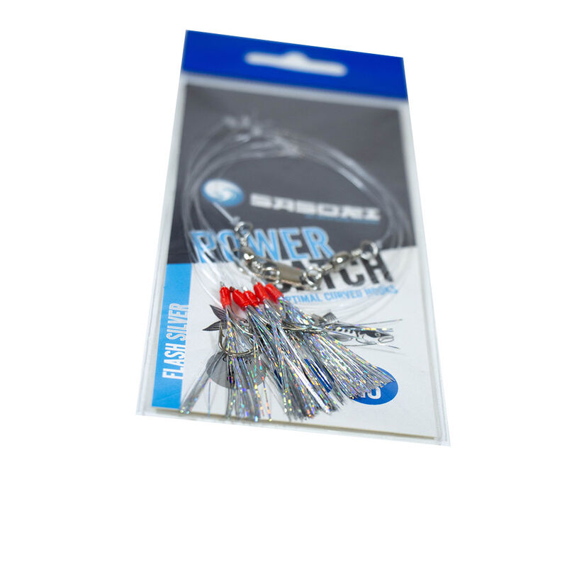 Trains de plume Sasori Power Catch Flash Silver - Trains de Plumes | Pacific P&ecirc;che