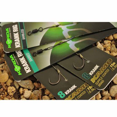 Bas de ligne carpe korda krank ready rig barbed - Bas de Ligne Mont&eacute;s | Pacific P&ecirc;che