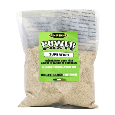 Farine Fun Fishing Power Paste Fishmeal 500 g Superfish - Farines | Pacific P&ecirc;che
