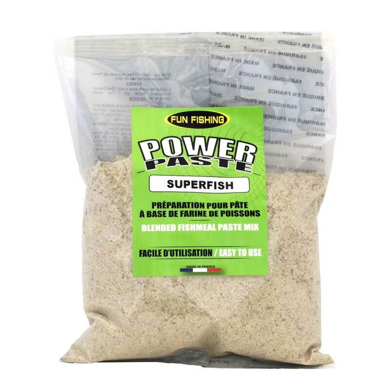 Farine Fun Fishing Power Paste Fishmeal 500 g Superfish - Farines | Pacific P&ecirc;che