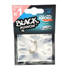 Hame&ccedil;ons texan fiiish krog premium vmc black minnow 70 (x4) - Leurres Souples | Pacific P&ecirc;che
