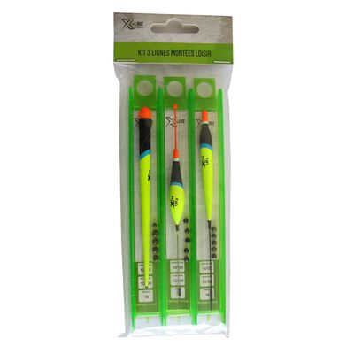 Kit de 3 lignes mont&eacute;es coup x-line loisir - Lignes Mont&eacute;es | Pacific P&ecirc;che