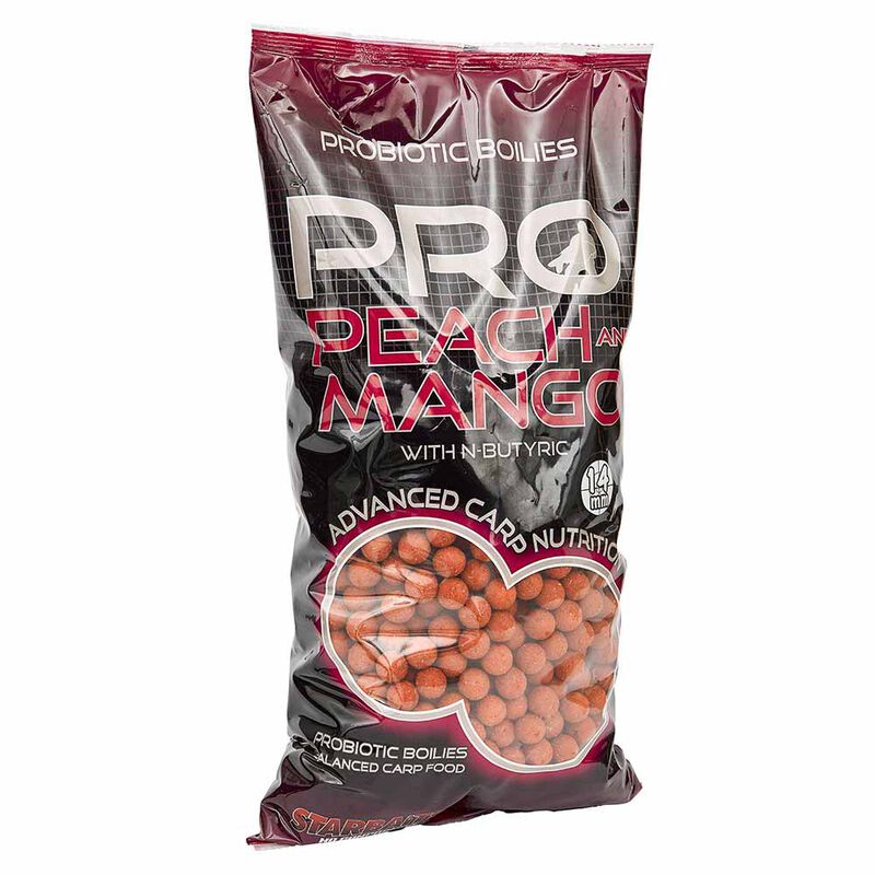 Bouillettes carpe probiotic peach / mango boilies 14mm - Denses | Pacific P&ecirc;che
