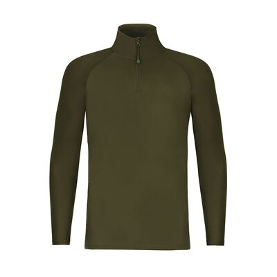 Maillot Korda a manche longue Kool UPF Zip Jersey Dark Olive - T-shirts manches longues UV | Pacific P&ecirc;che