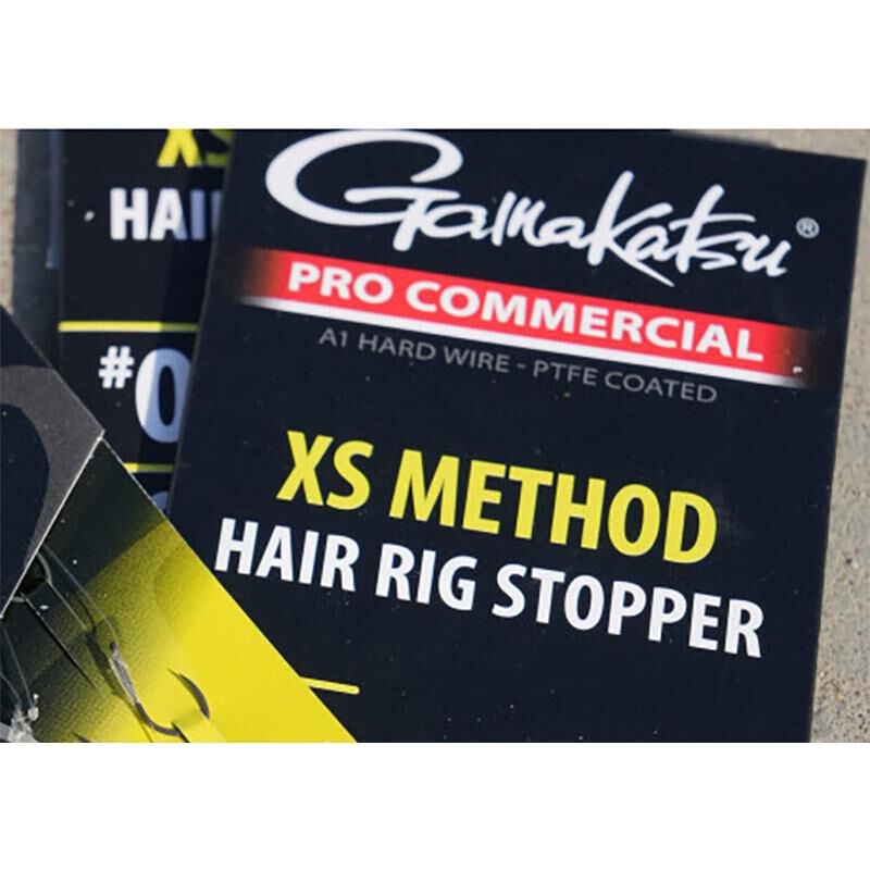 Bas de Ligne Gamakatsu XS Method Hair Rig Stop 10 cm x8 - Hame&ccedil;ons mont&eacute;s feeder | Pacific P&ecirc;che