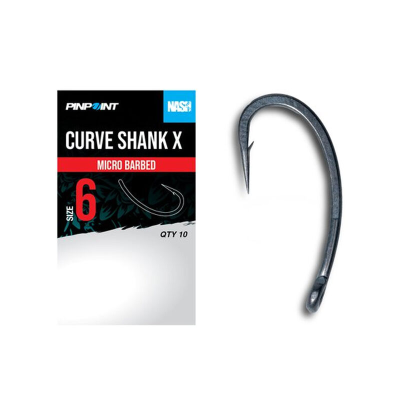 Hame&ccedil;ons Nash Curve Shank X Micro Barbed - Gamme Pinpoint - Hame&ccedil;ons | Pacific P&ecirc;che