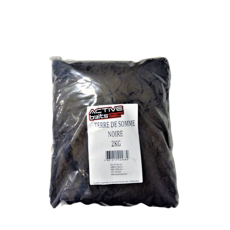 Terre de sommes noire active baits - Farines | Pacific P&ecirc;che